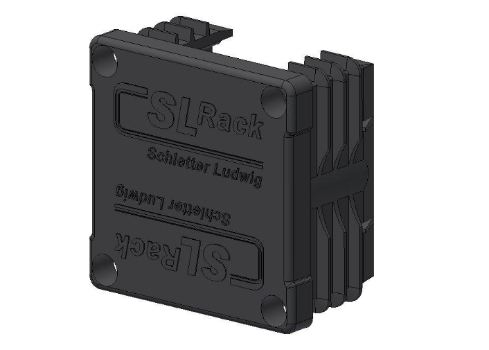 SL Rack Kunststoff-Endkappe RAIL 40 schwarz